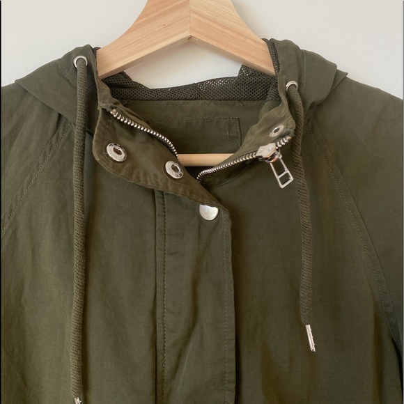 Army Green Zip Up Jacket - Picture 5 of 9